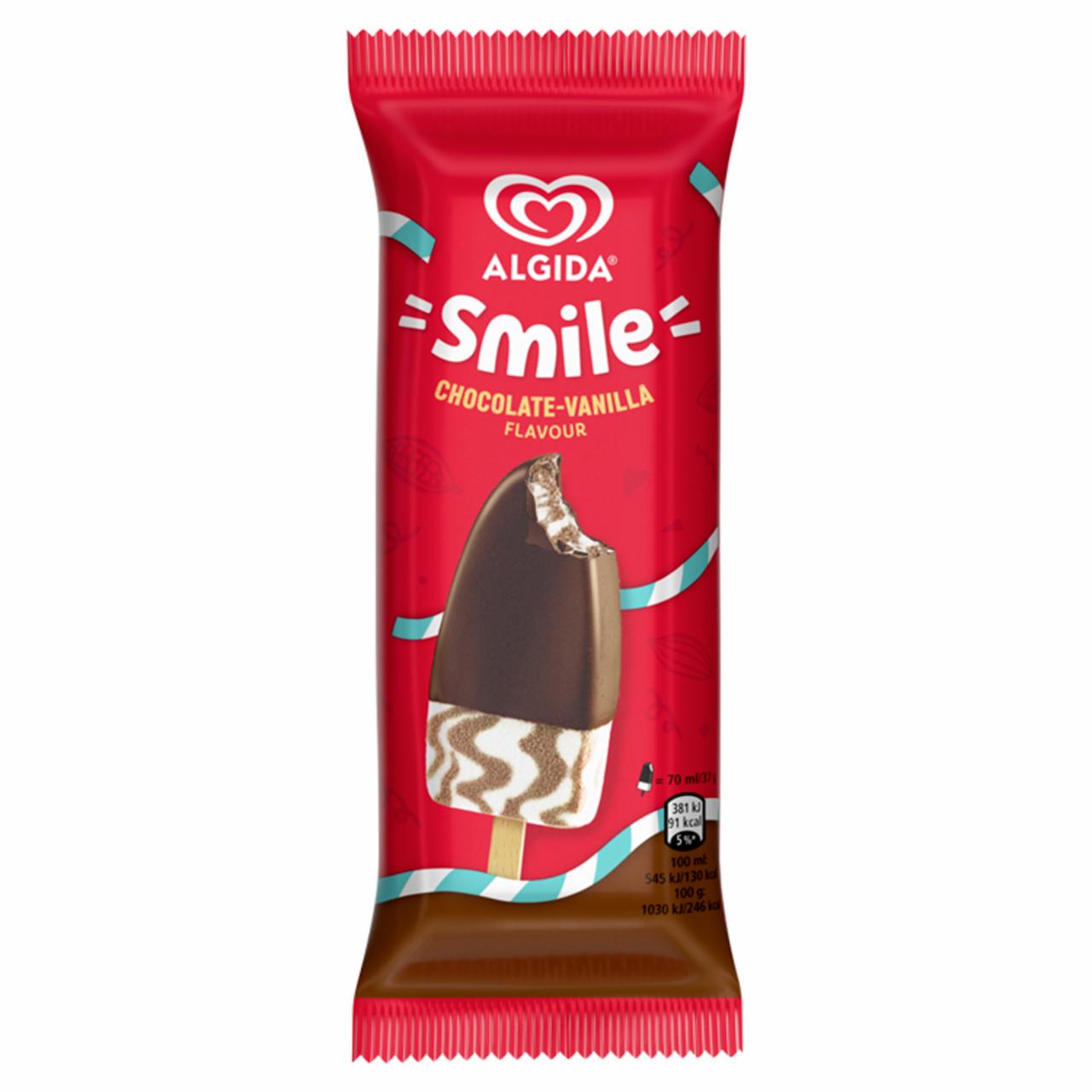 Képek - Algida Smile pálcikás jégkrém Csokoládé-Vanília ízű 70 ml