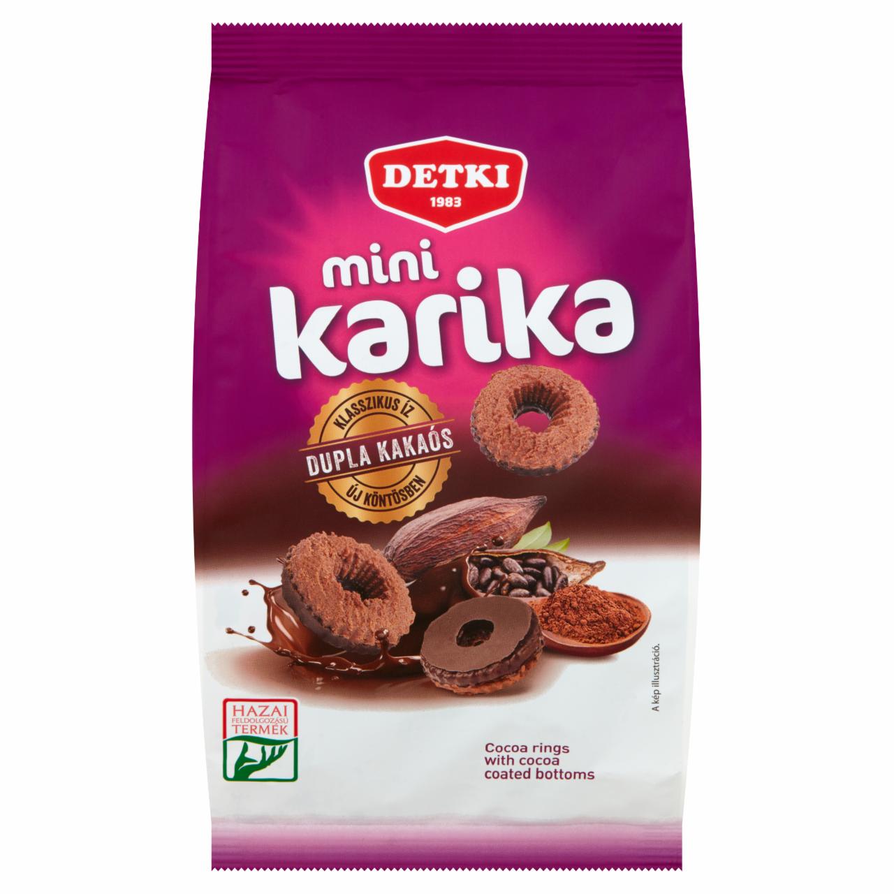 Képek - Detki dupla kakaós mini karika 160 g