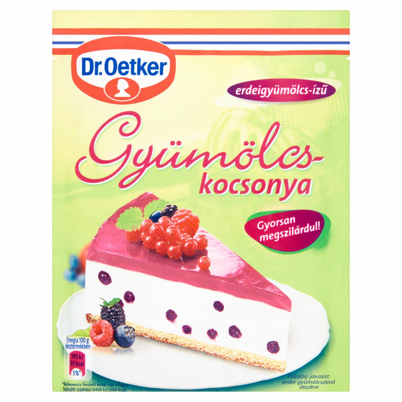 Képek - Dr. Oetker erdeigyümölcs-ízű gyümölcskocsonyapor 90 g