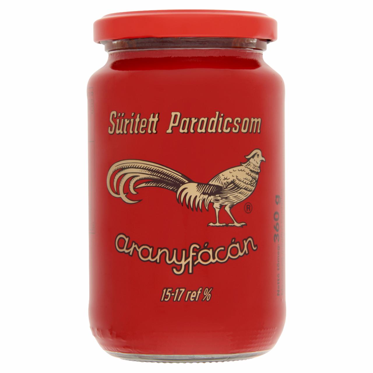 Képek - Aranyfácán sűrített paradicsom 15-17% 360 g