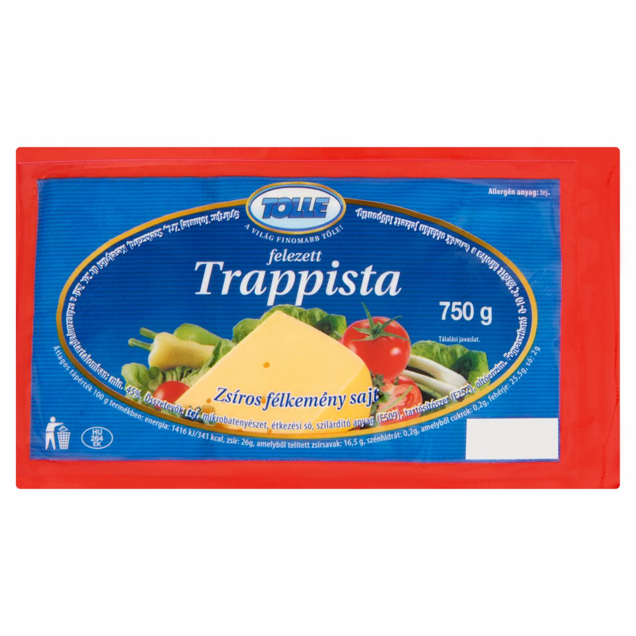 Képek - Tolle zsíros félkemény felezett trappista sajt 750 g