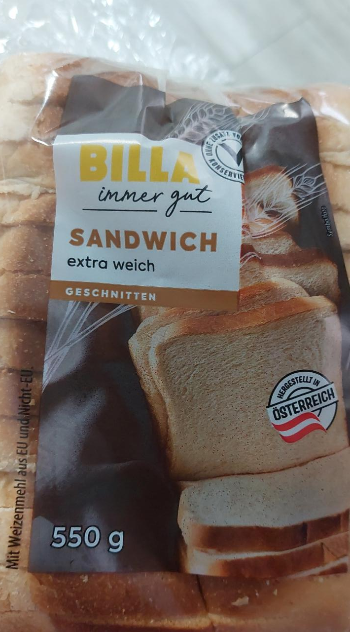 Képek - Fehér toast kenyér Billa