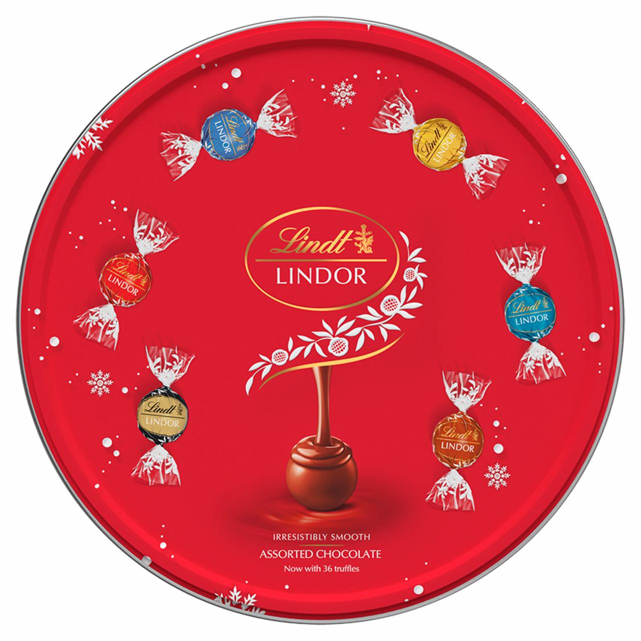 Képek - Lindt & Sprüngli töltött tejcsokoládé, étcsokoládé és fehér csokoládé vegyesen 450 g