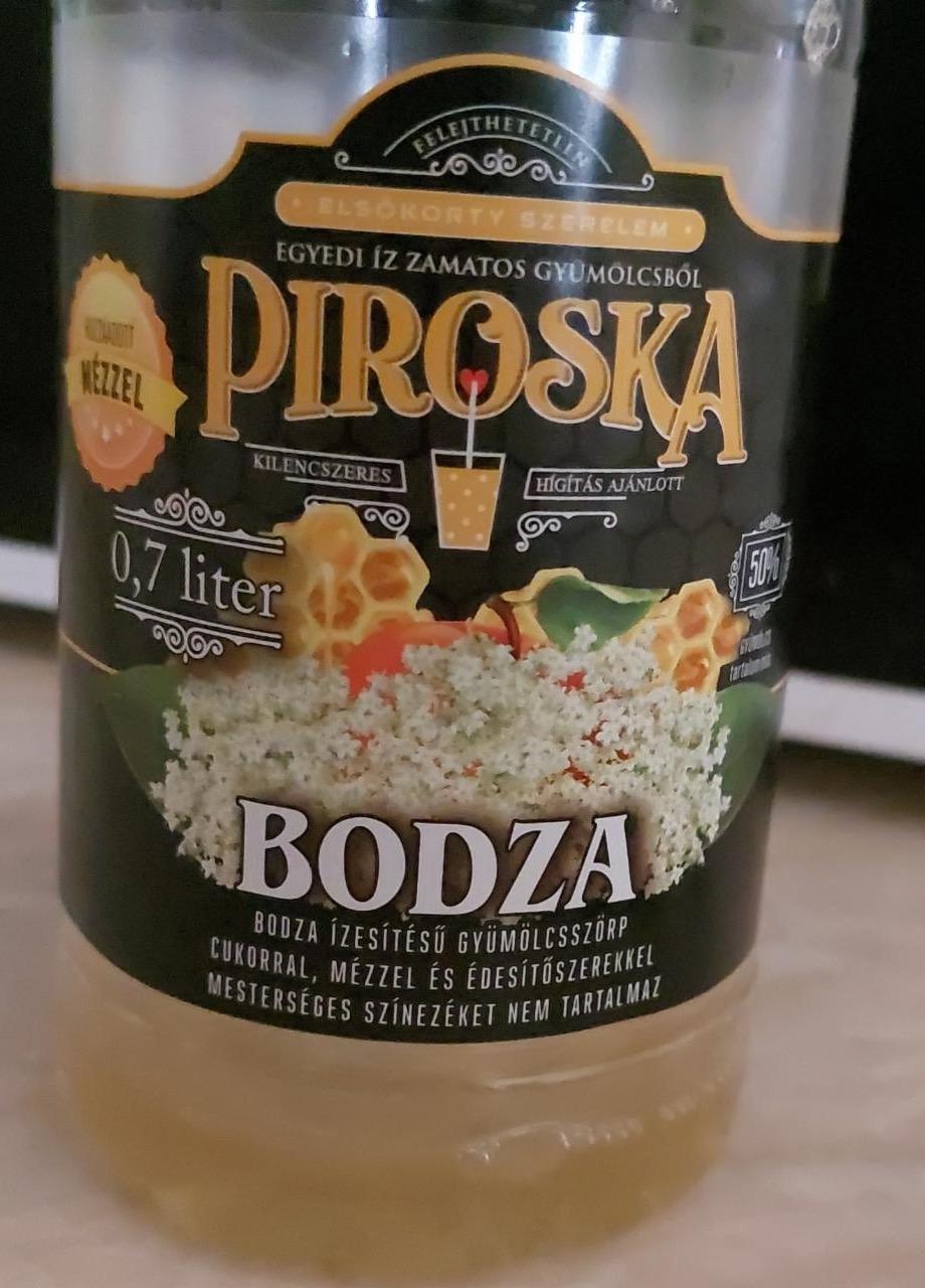 Képek - Piroska bodza ízesítésű gyümölcsszörp cukorral, mézzel és édesítőszerekkel 0,7 l