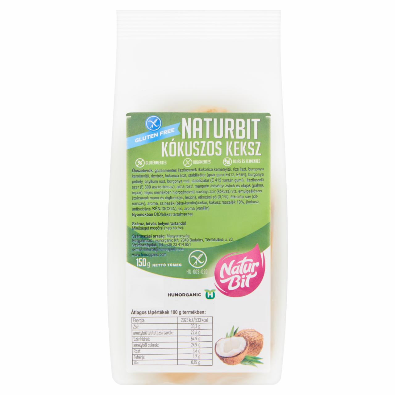 Képek - Naturbit kókuszos keksz 150 g