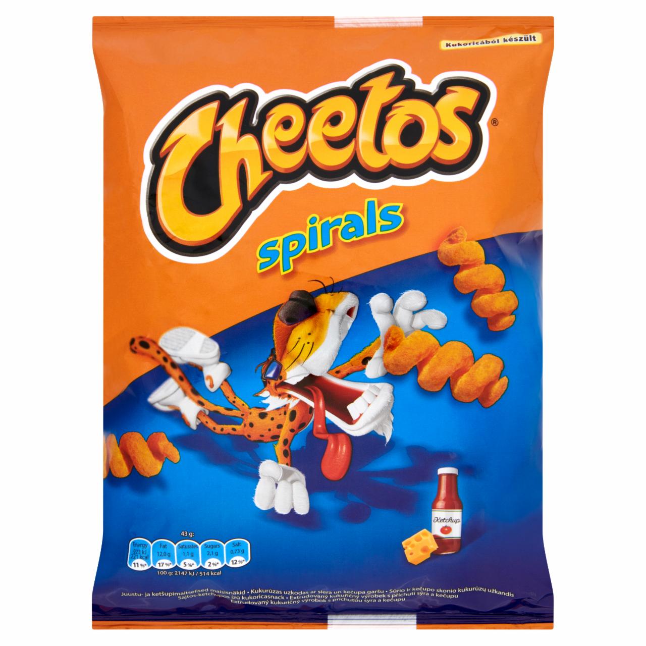Képek - Cheetos Spirals Sajtos-ketchupos ízű kukoricasnack 43 g