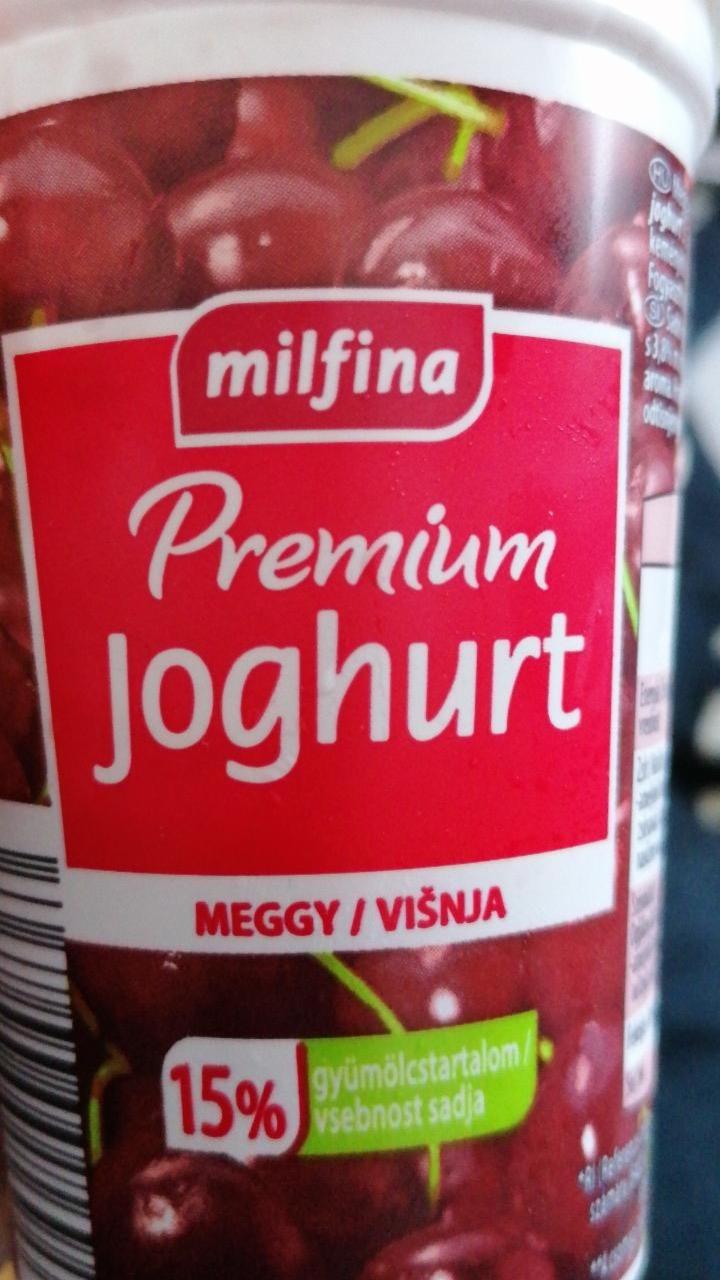 Képek - Prémium gyümölcsjoghurt Meggy Milfina