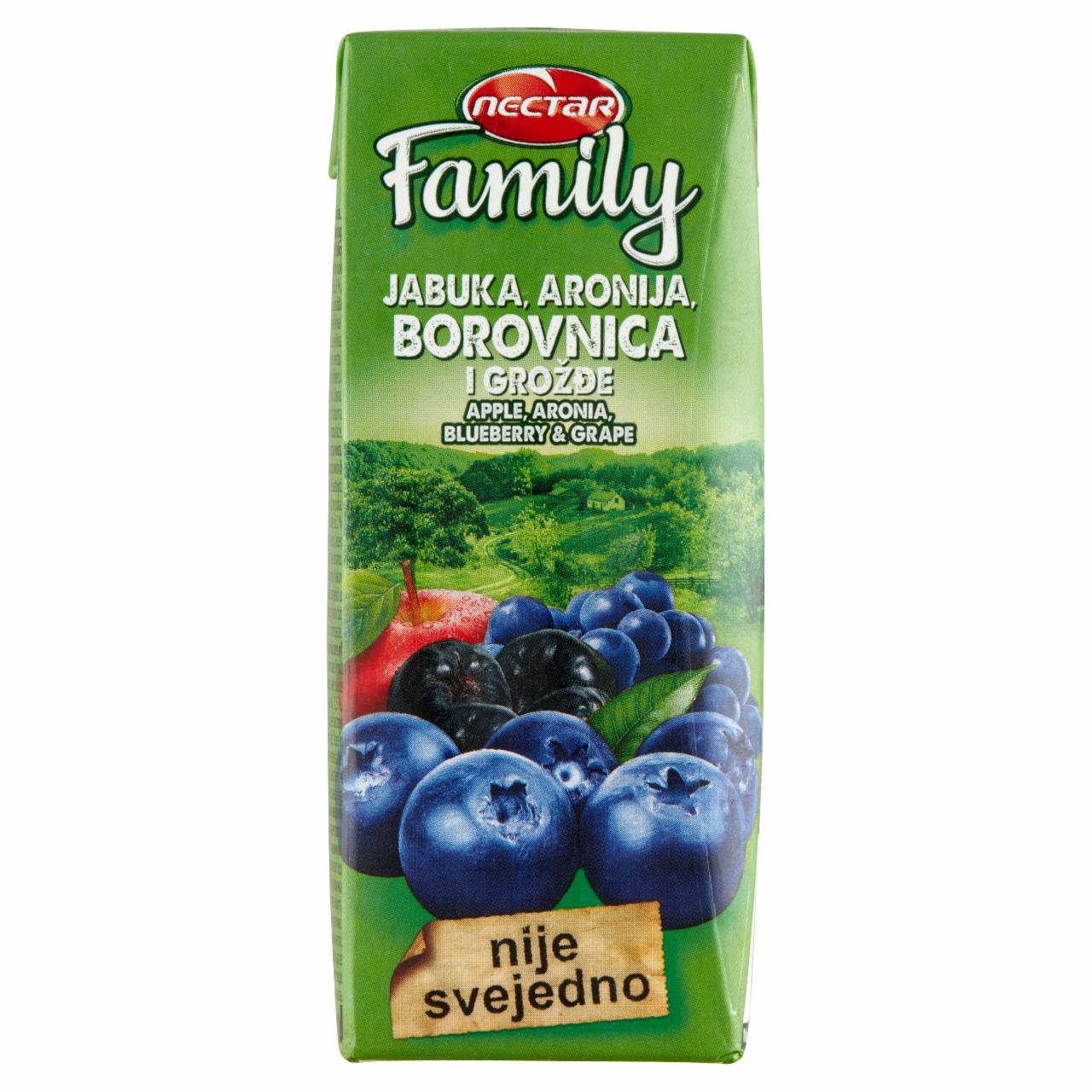 Képek - Nectar Family alma, berkenye kékáfonya és szőlőnektár 200 ml