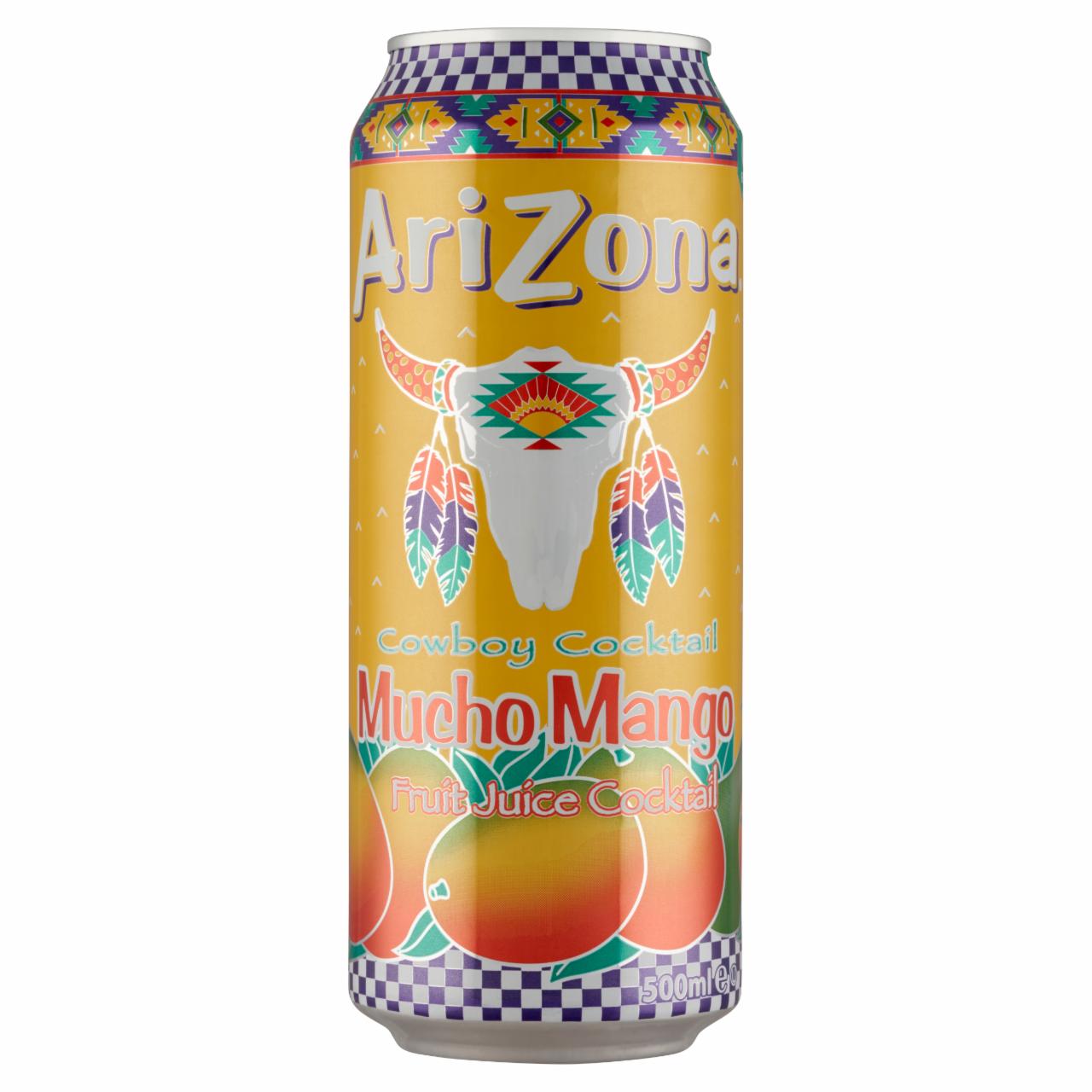 Képek - AriZona mangó ízű szénsavmentes üdítőital, gyümölcslétartalommal, cukorral és édesítőszerrel 500 ml