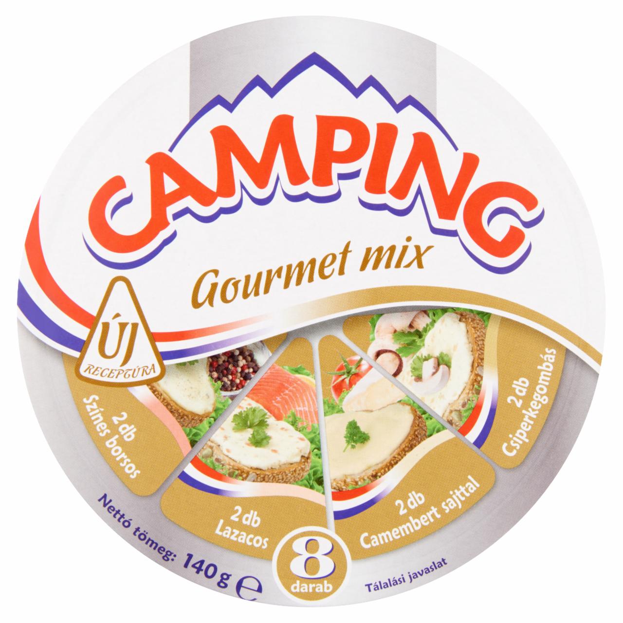 Képek - Camping Gourmet Mix kenhető, zsírdús, ömlesztett sajt 140 g