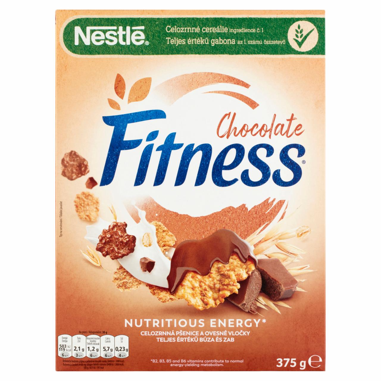 Képek - Nestlé Fitness natúr, valamint tej- és étcsokoládéval bevont teljes értékű gabonapehely 375 g