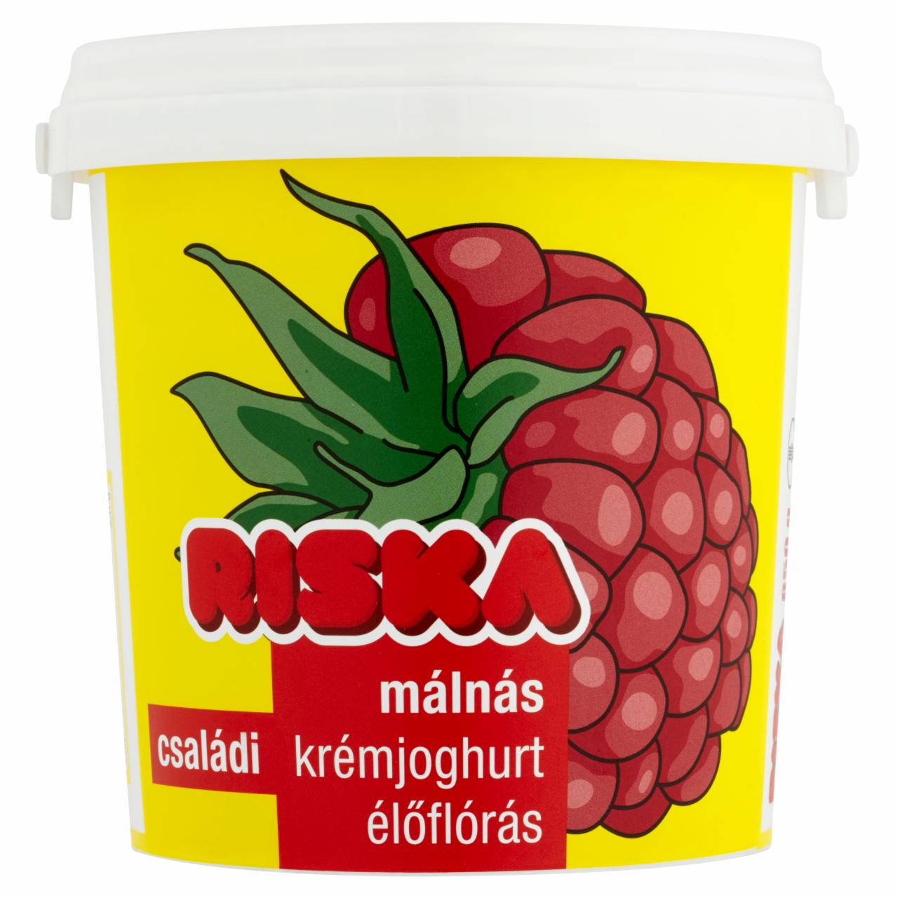 Képek - Riska málnás élőflórás krémjoghurt 850 g