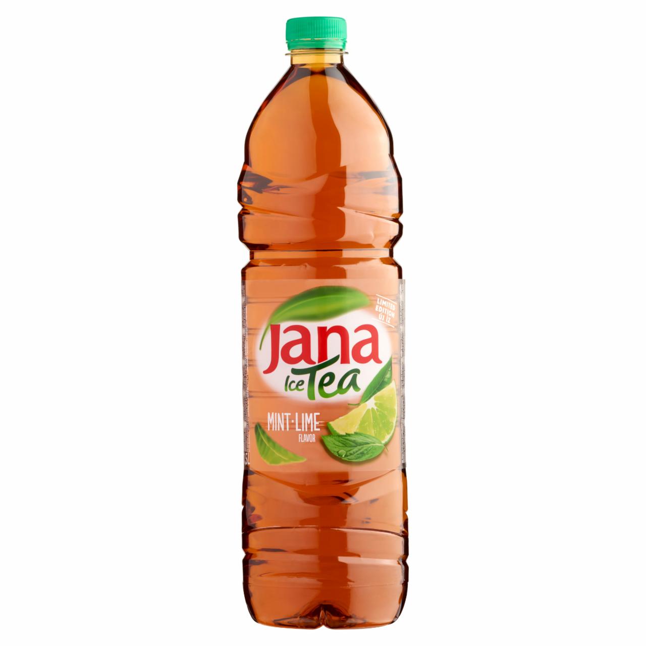 Képek - Jana Ice Tea menta és lime ízű csökkentett energiatartalmú szénsavmentes üdítőital 1,5 l