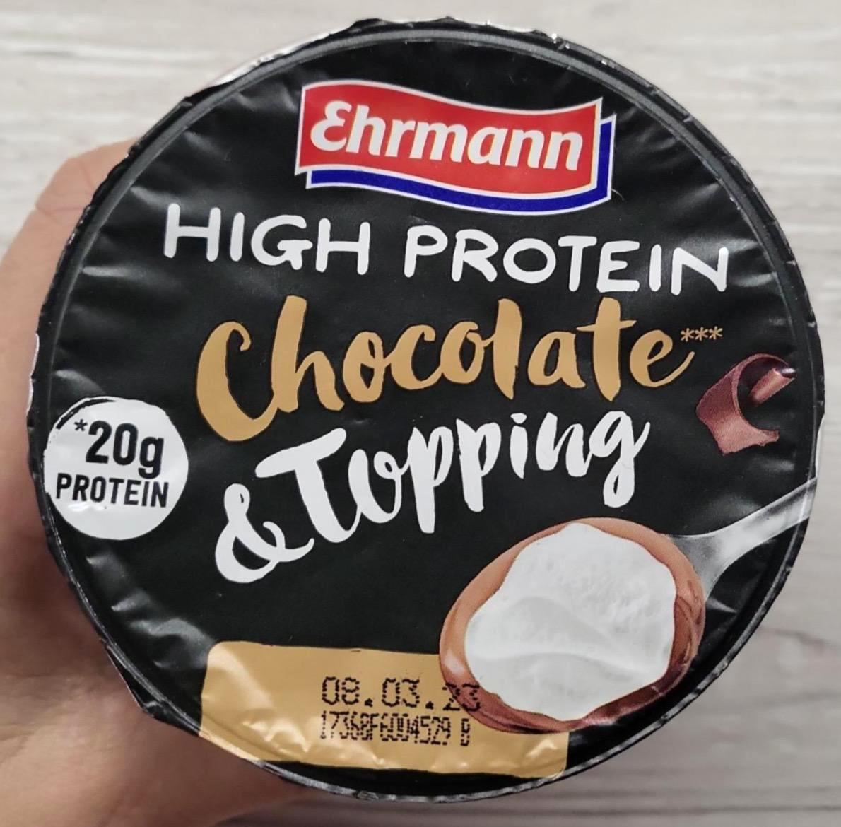 Képek - High Protein Chocolate & Topping Ehrmann