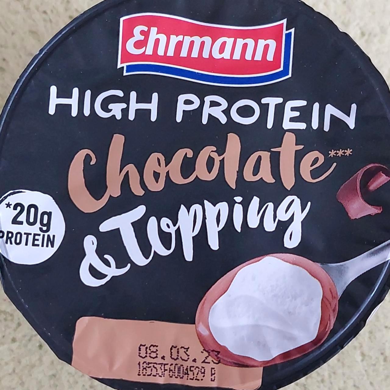 Képek - High Protein Chocolate & Topping Ehrmann
