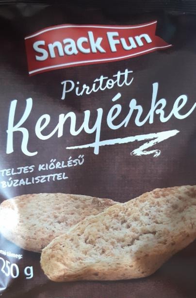 Képek - Pirított kenyérke teljes kiőrlésű búzaliszttel Snack Fun