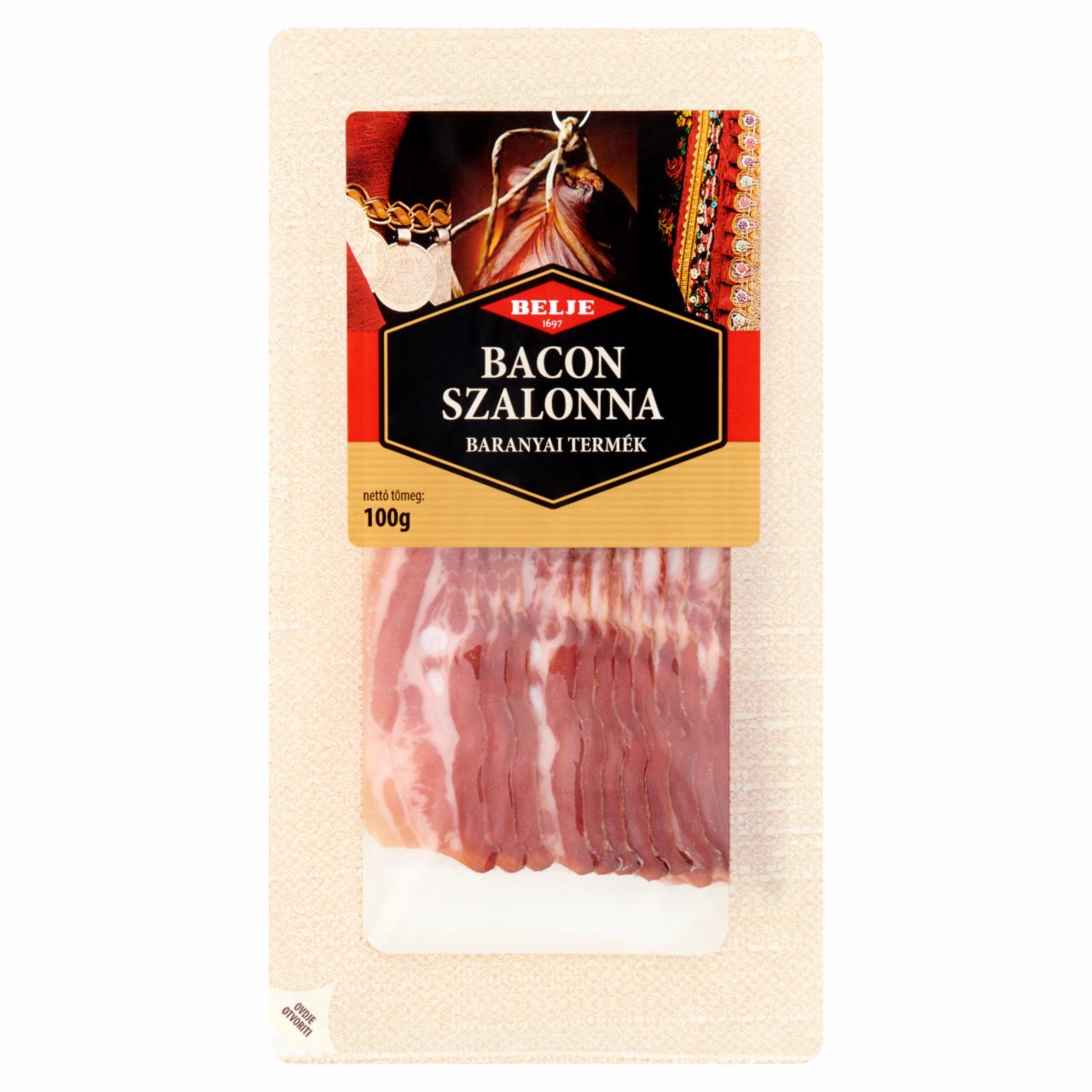 Képek - Füstölt, szeletelt bacon szalonna 100 g