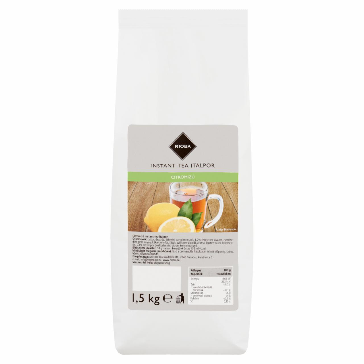 Képek - Rioba citromízű instant tea italpor 1,5 kg