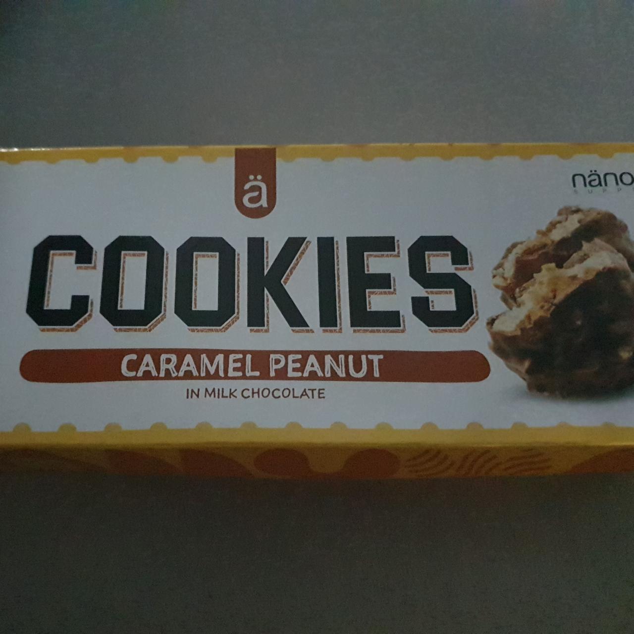 Képek - Näno Supps karamelles és mogyorós keksz, tejcsokoládé bevonattal 128 g
