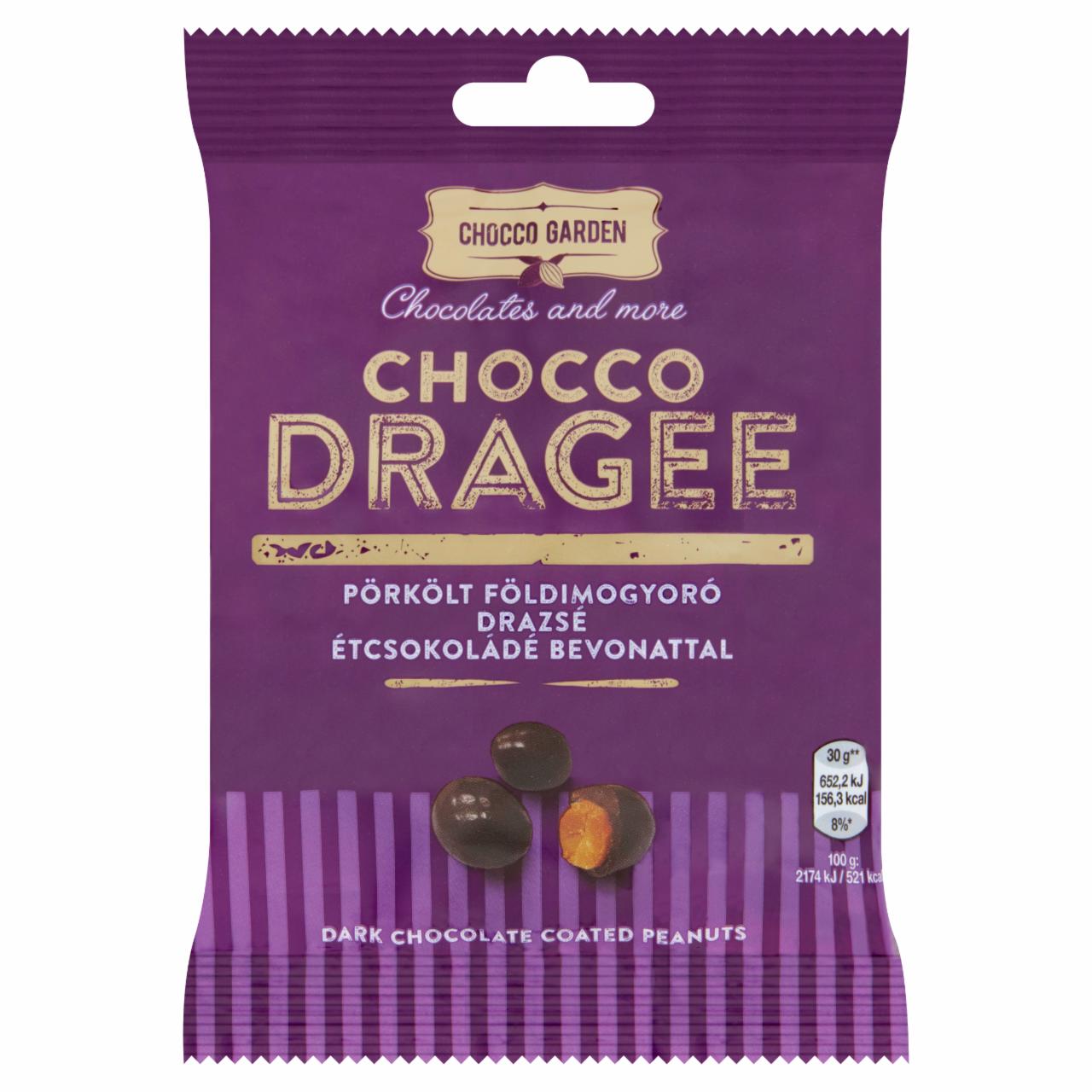 Képek - Chocco Garden Chocco Dragee pörkölt földimogyoró drazsé étcsokoládé bevonattal 60 g
