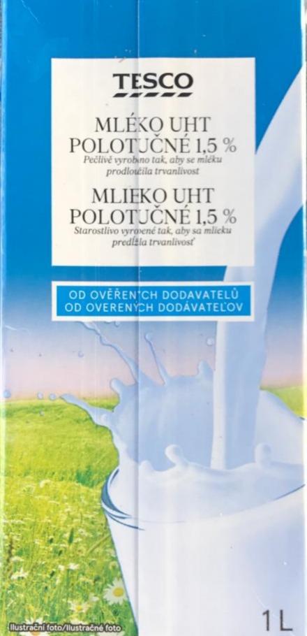 Képek - Mléko uht polotučné 1,5% Tesco