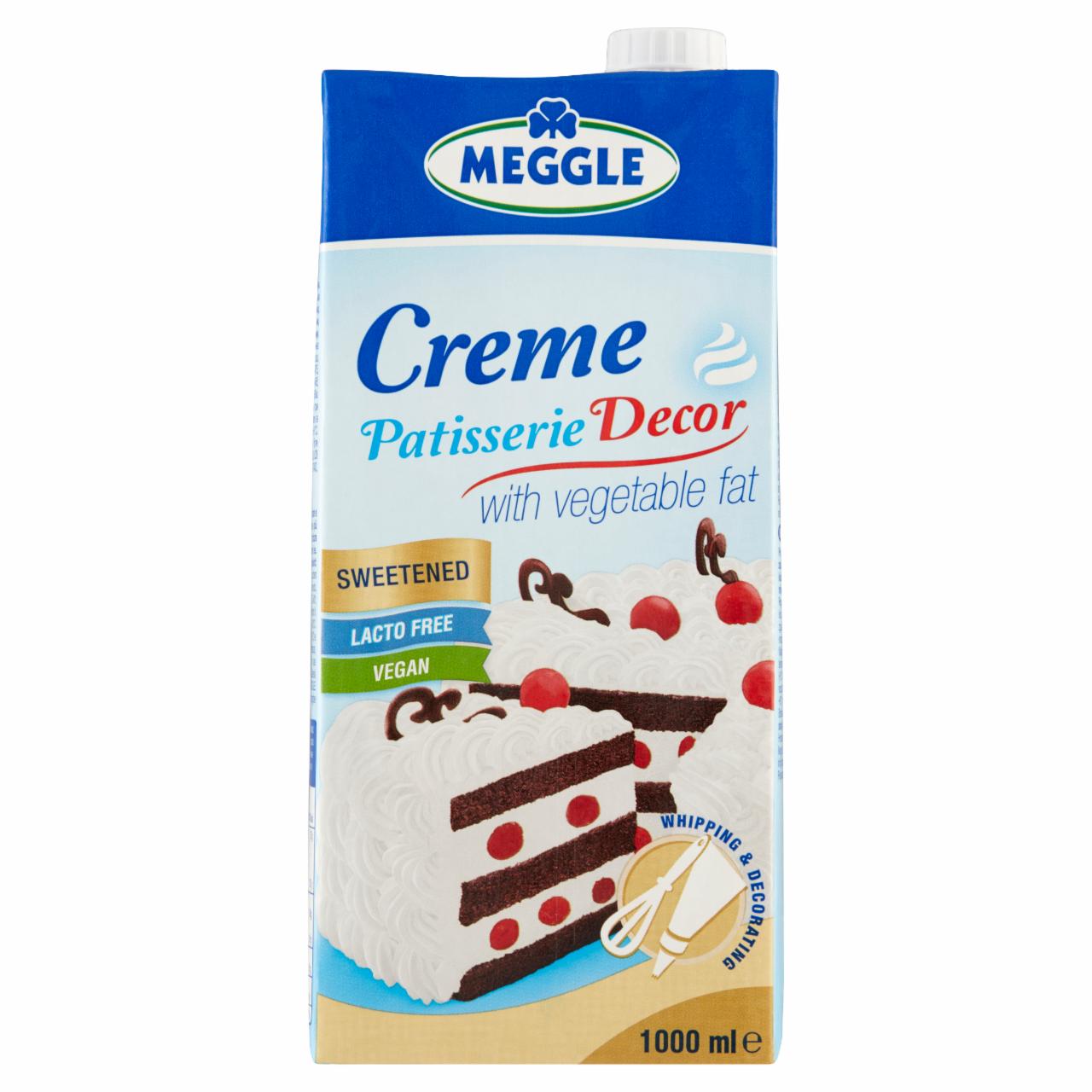 Képek - Meggle Creme Patisserie Decor UHT cukrozott növényi zsír alapú készítmény hab készítéséhez 1000 ml