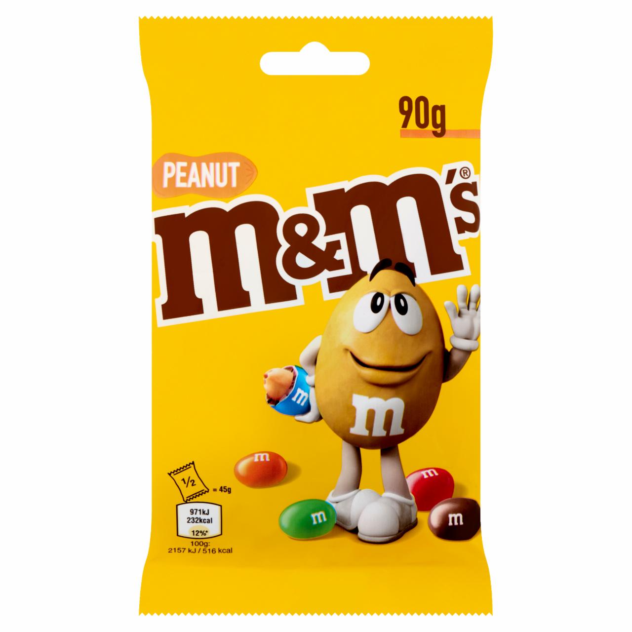 Képek - M&M's földimogyorós drazsé tejcsokoládéban, cukorbevonattal 90 g