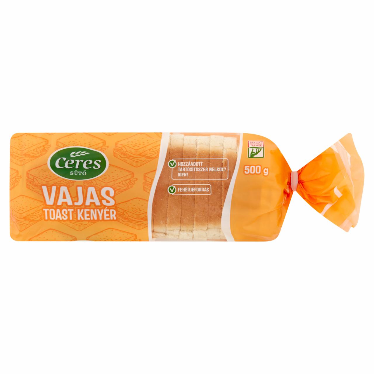 Képek - Ceres vajas toast kenyér 500 g