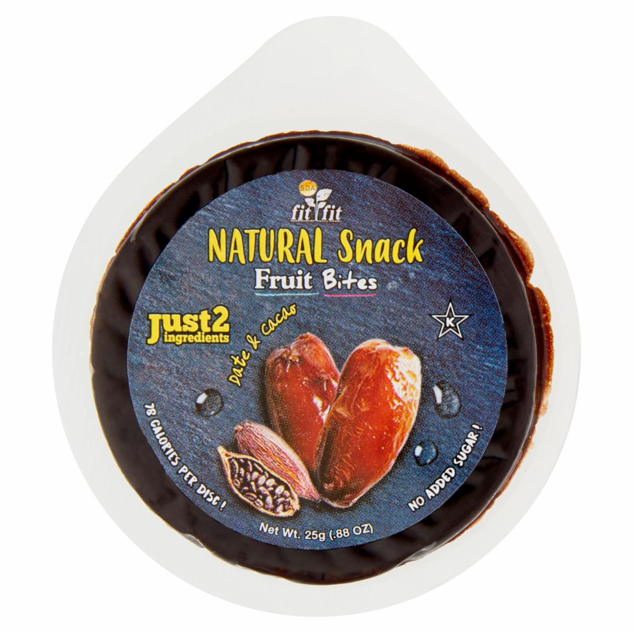 Képek - Fit Fit Natural Snack Fruit Bites Date & Cacao 25 g