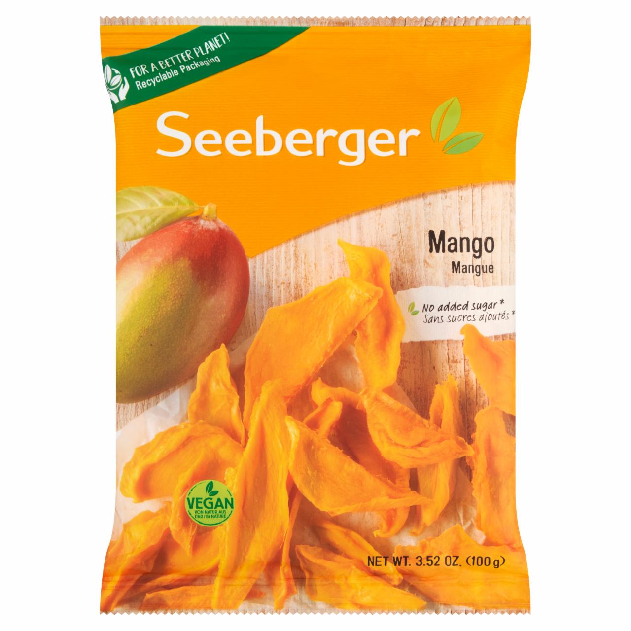 Képek - Seeberger kénezett aszalt mangócsíkok 100 g