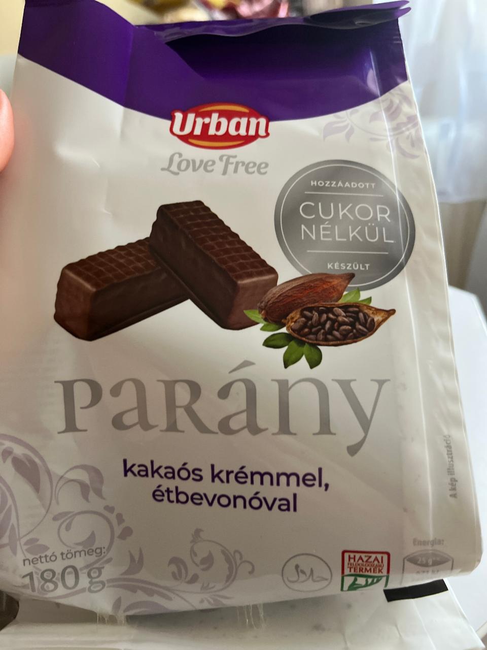 Képek - Parány kakaós krémmel, étbevonóval hozzáadott cukor nélkül Urban