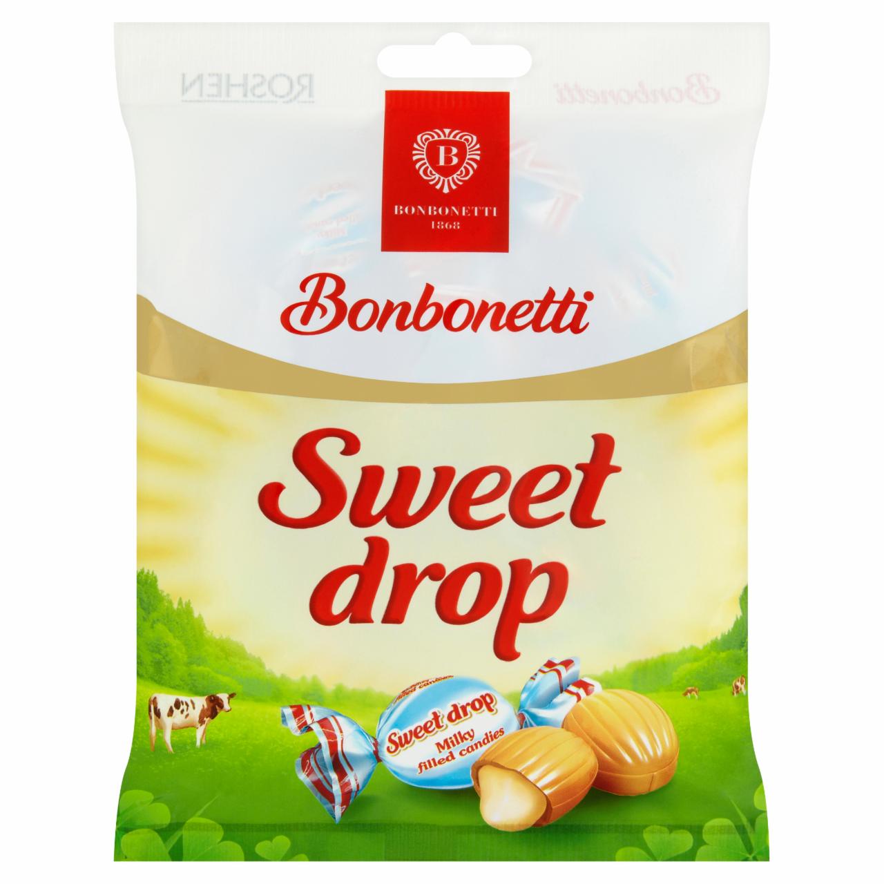 Képek - Bonbonetti Sweet Drop tejkrémmel töltött cukorka 80 g