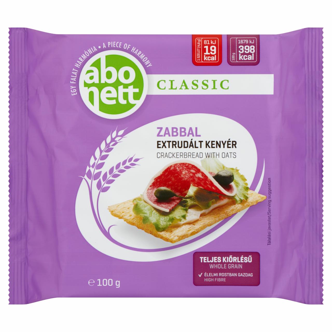 Képek - Abonett Classic extrudált kenyér zabbal 100 g