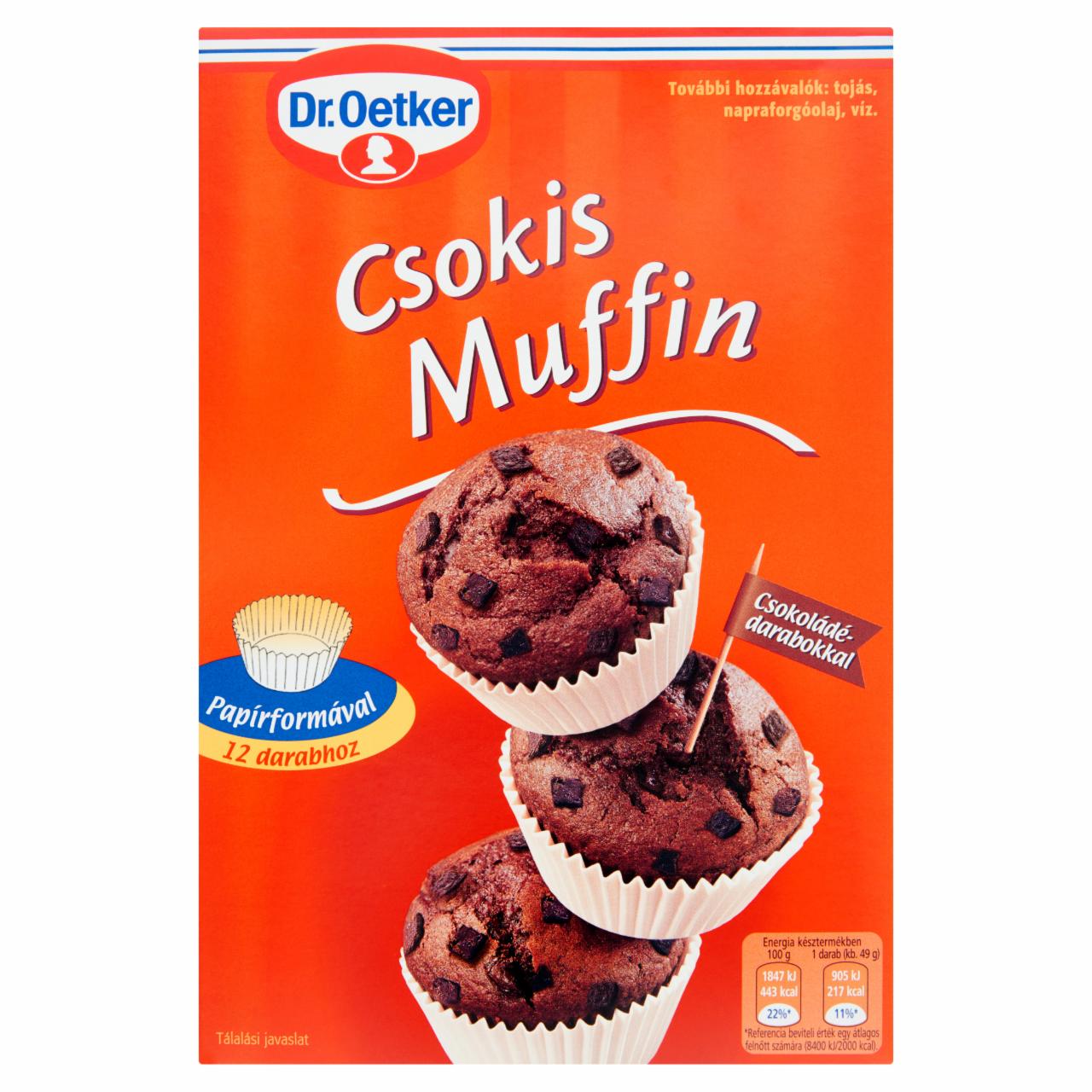 Képek - Dr. Oetker Csokis Muffin süteménypor 345 g