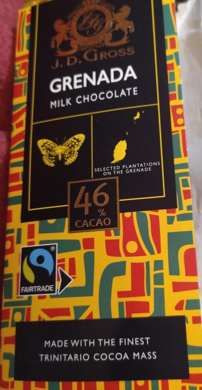 Képek - Premium grenada milk chocolate 46% J.D. Gross