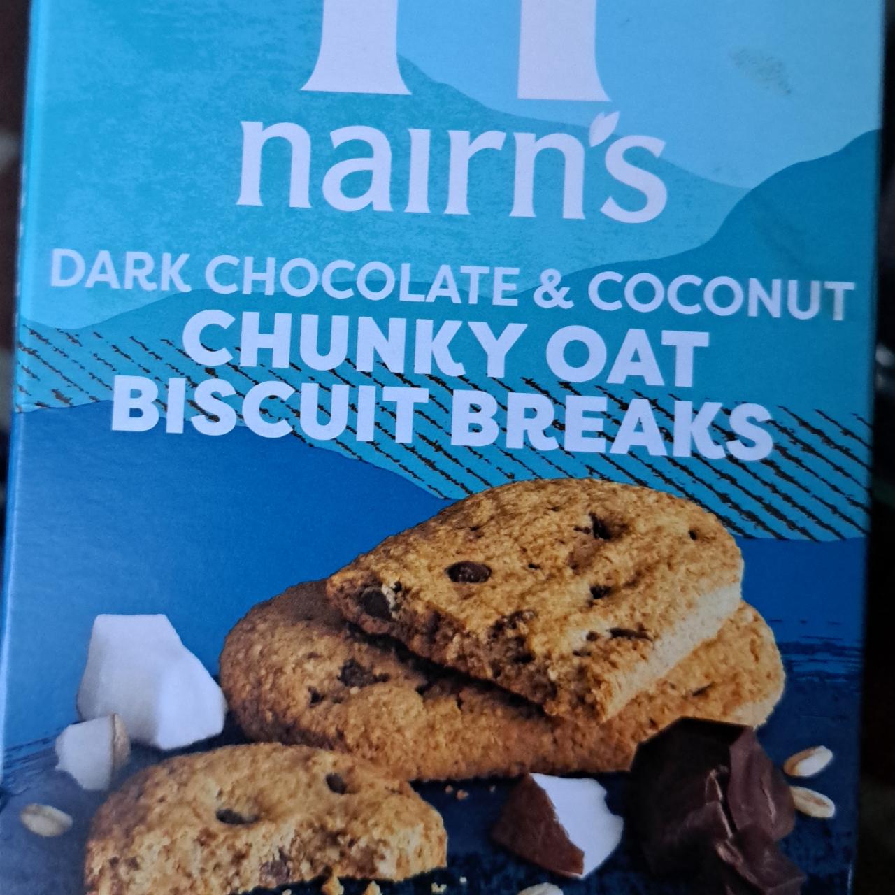 Képek - Dark chocolate & coconut chunky oat biscuit breaks Nairn's