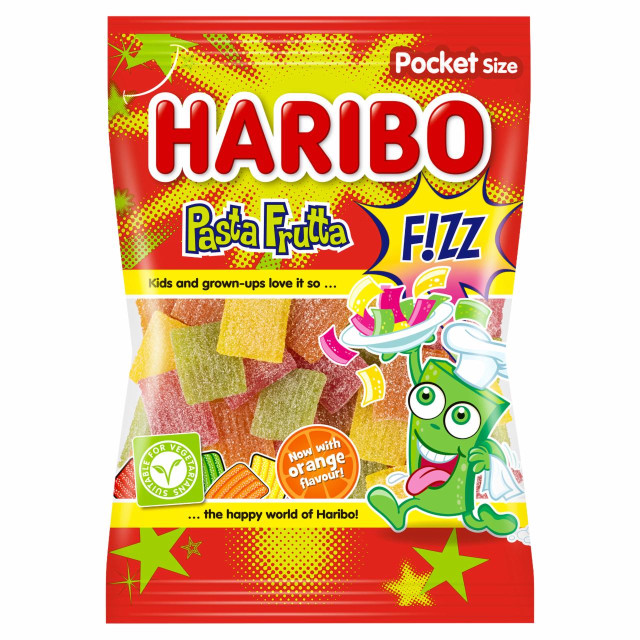 Képek - Haribo Pasta Frutta F!zz gyümölcsízű gumicukorka 70 g