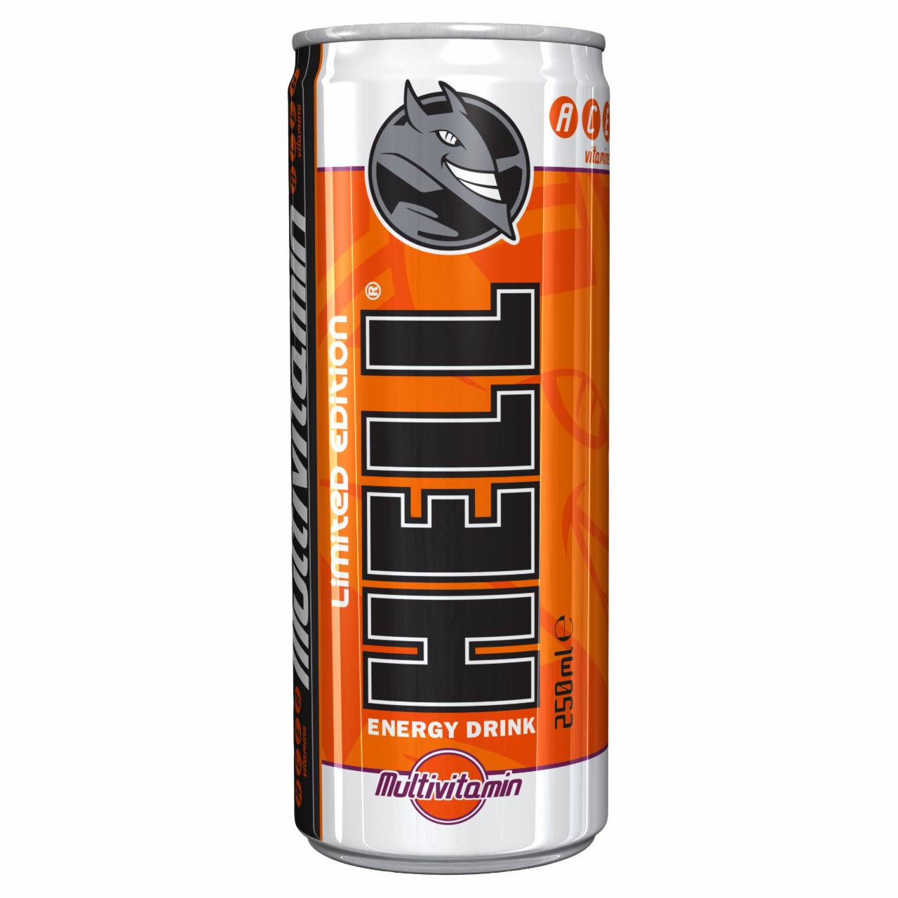 Képek - HELL Multivitamin vegyesgyümölcs-ízesítésű szénsavas alkoholmentes ital 250 ml