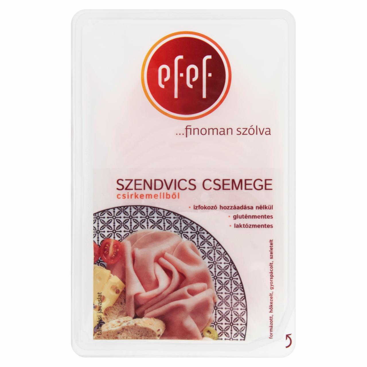 Képek - eFeF szeletelt szendvics csemege csirkemellből 120 g