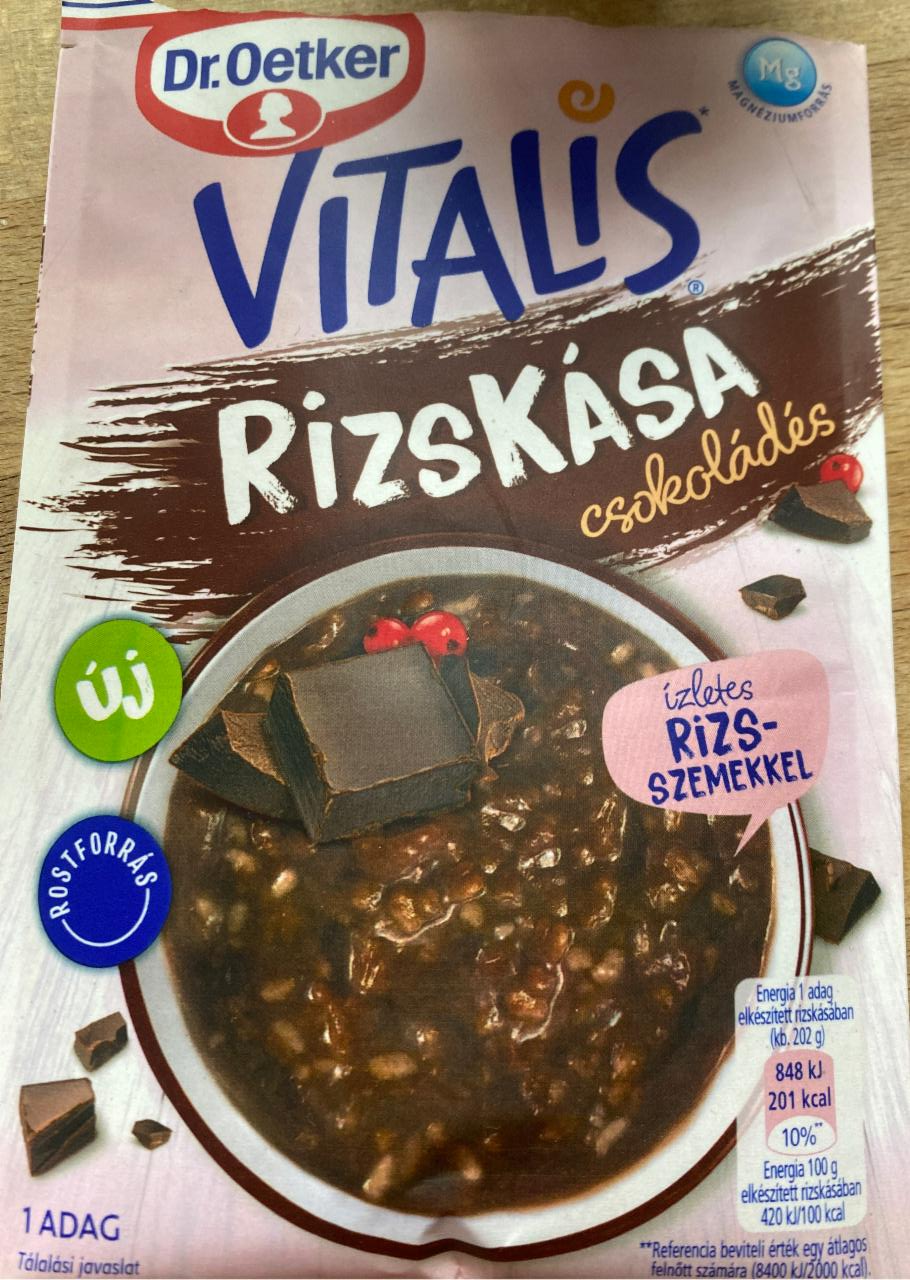 Képek - Dr. Oetker Vitalis csokoládés rizskása alappor 52 g