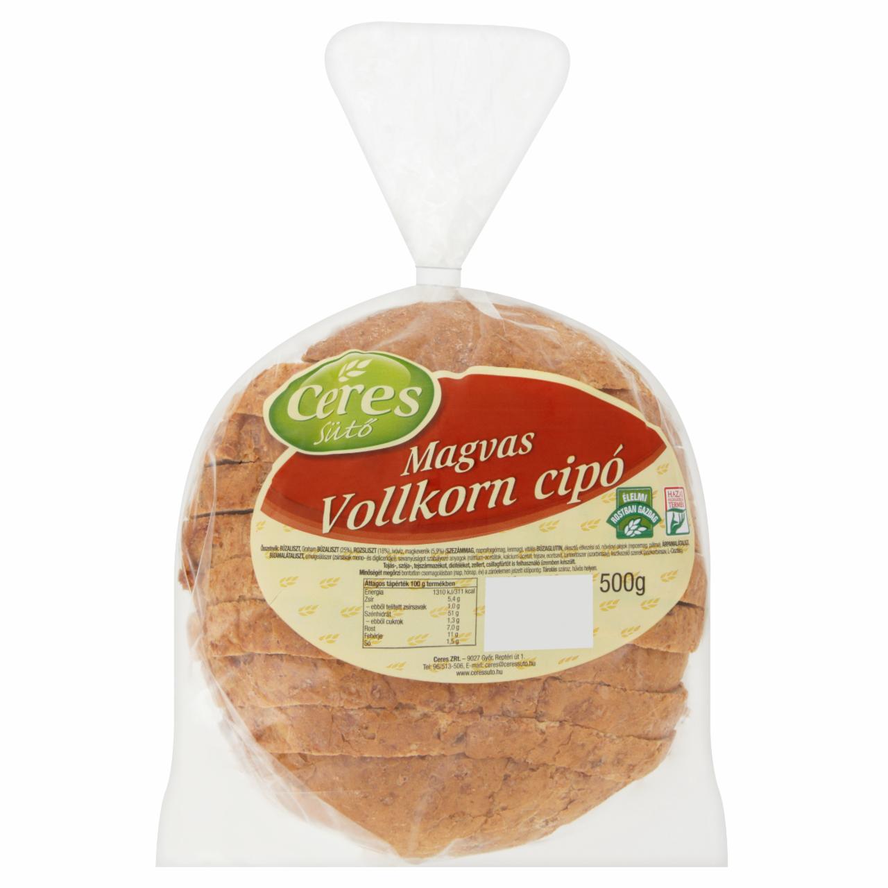 Képek - Ceres Sütő magvas Vollkorn cipó 500 g