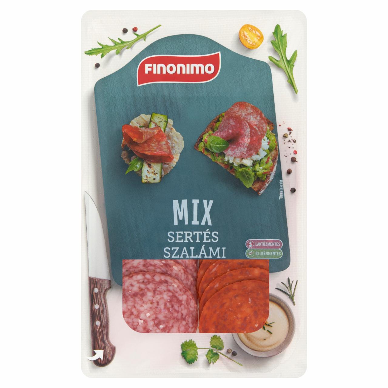 Képek - Finonimo szeletelt sertés szalámi mix 65 g