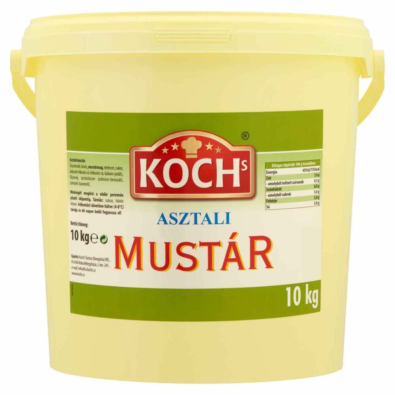 Képek - KOCHs asztali mustár 10 kg