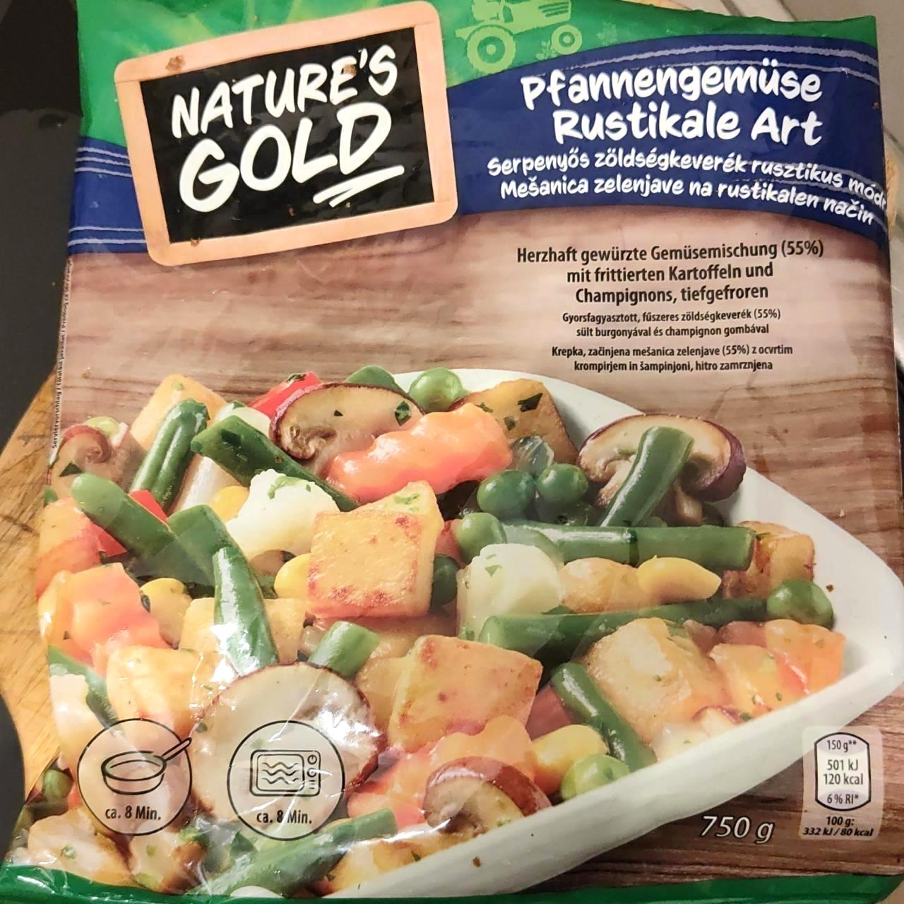 Képek - Fűszeres zöldségkeverék sült burgonyával és champignon gombával Nature's gold