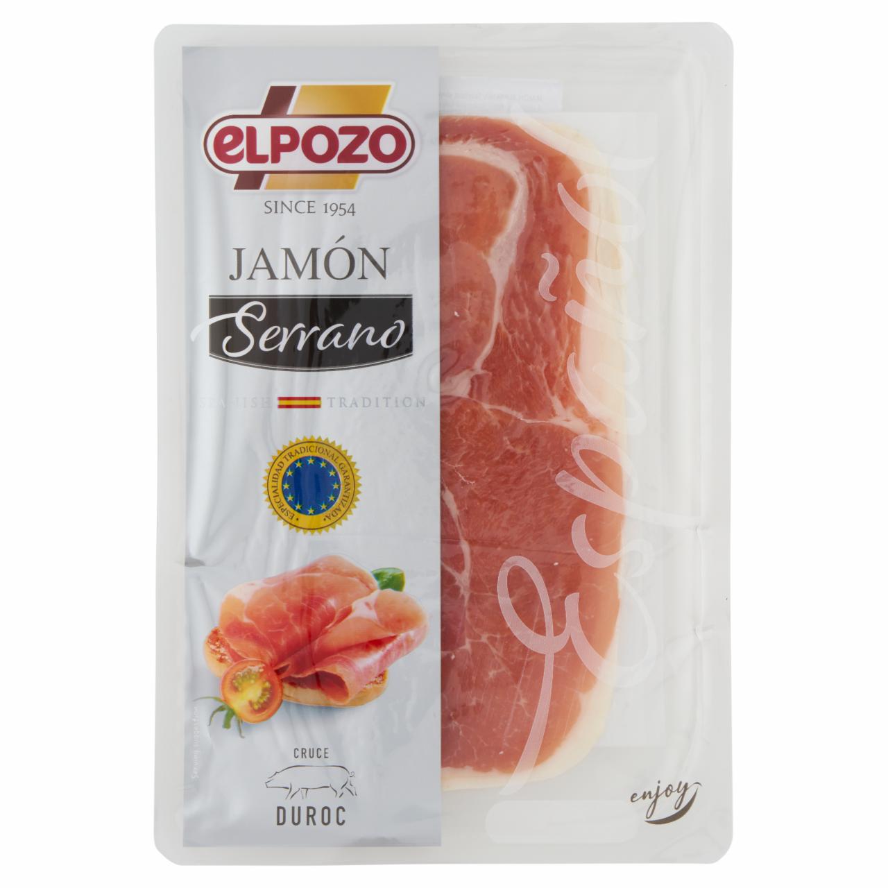 Képek - Elpozo Jamón Serrano szárított szeletelt sonka 60 g