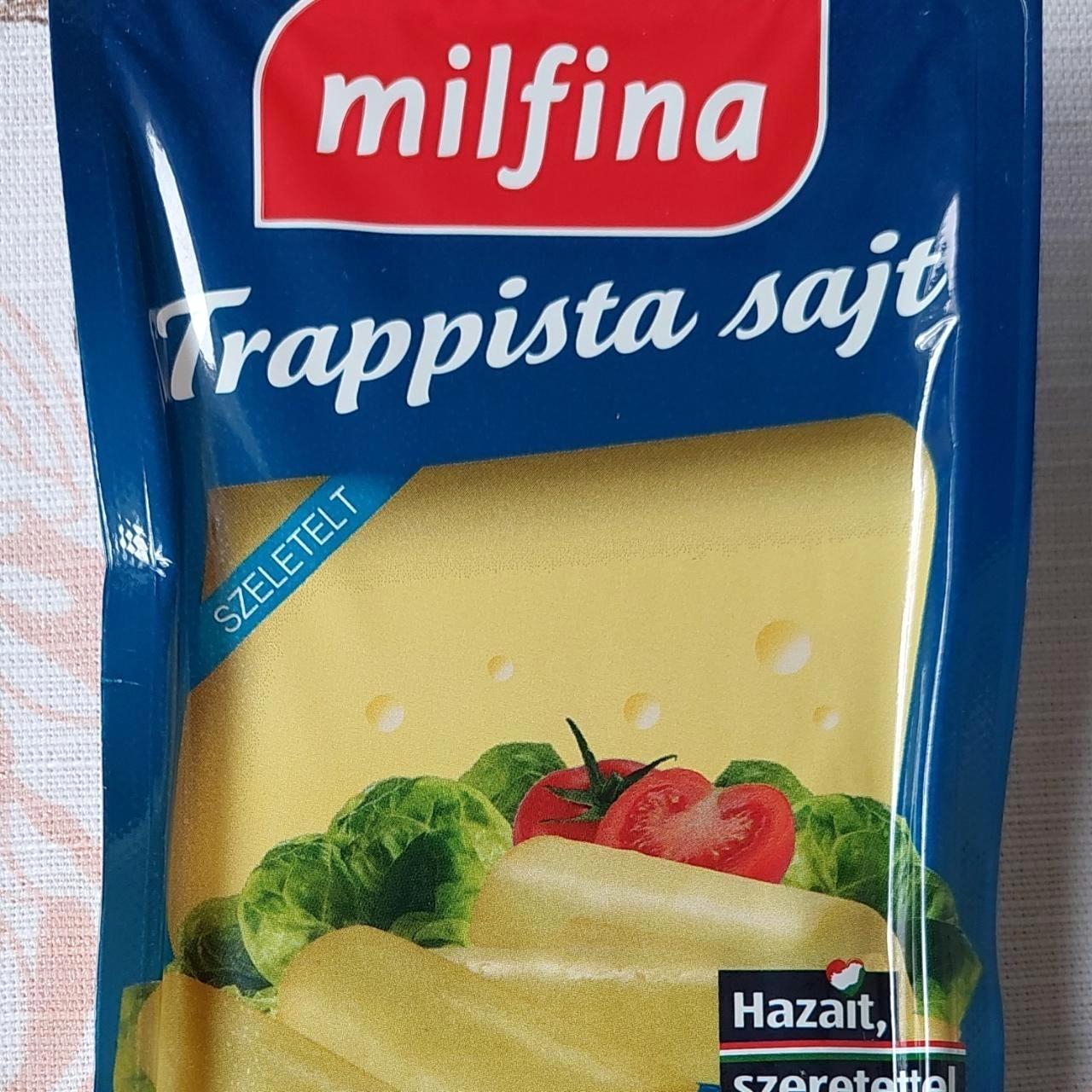 Képek - Trappista sajt szeletelt Milfina
