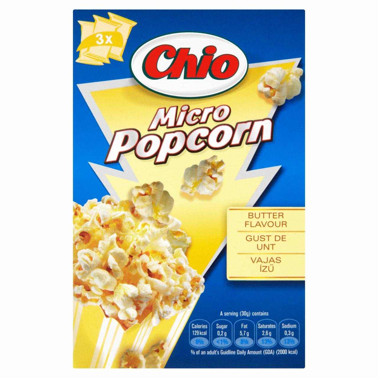 Képek - Micro Popcorn vajas ízű kipattogtatható kukorica Chio