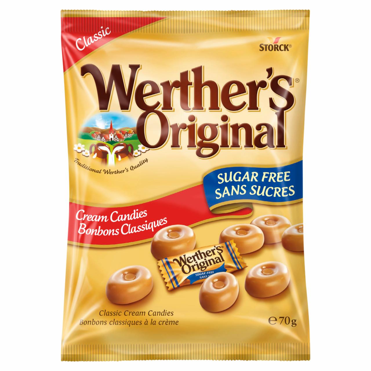 Képek - Werther's Original cukormentes tejszínes töltetlen keménycukorka édesítőszerekkel 70 g