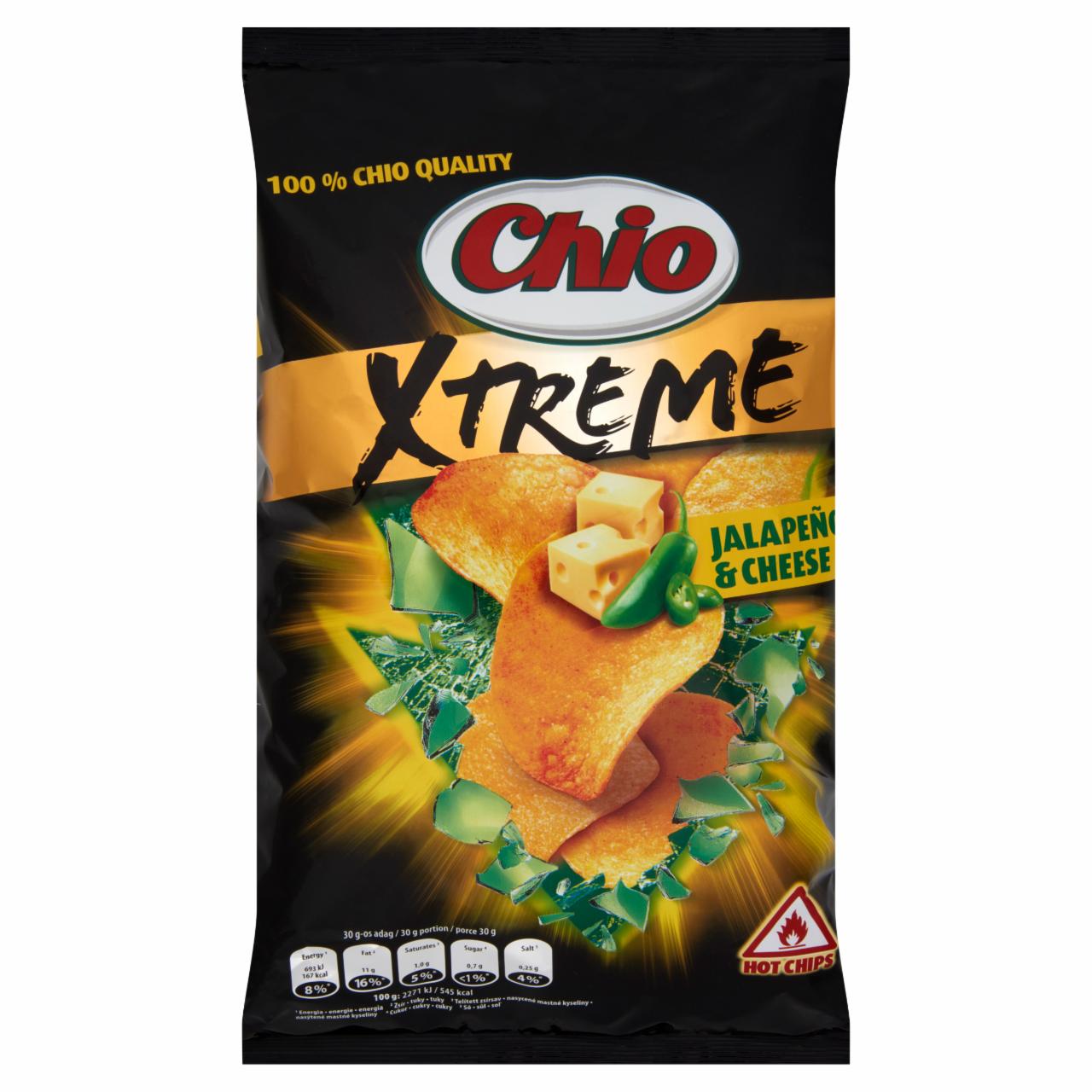 Képek - Chio Xtreme jalapeno-sajtos burgonyachips 140 g