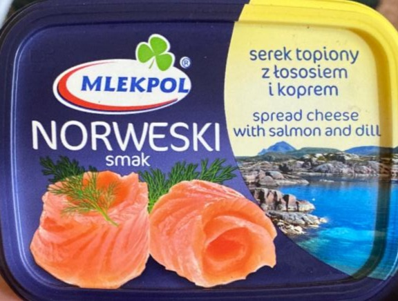 Képek - Norweski smak Serek topiony z łososiem i koprem Mlekpol